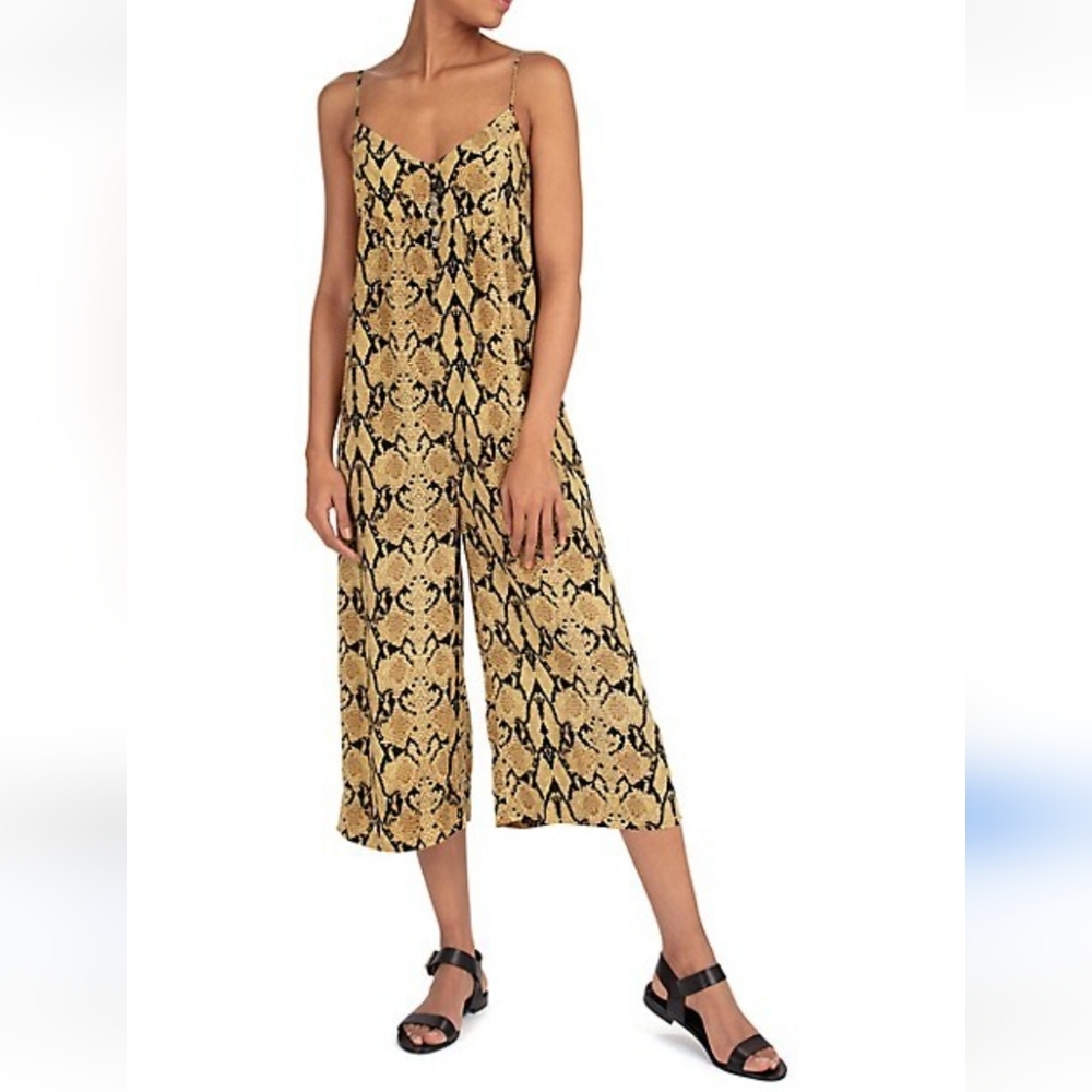 BA&SH Snake Print Clever Jumpsuit Romper Size Small